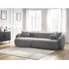 Image de Canapé d'angle fixe ASHLEY gris clair angle gauche BOBOCHIC 4 places