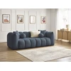 Image de Canapé droit fixe 3 places DENVER bleu foncé BOBOCHIC