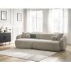 Image de Canapé d'angle fixe ASHLEY taupe angle gauche BOBOCHIC 4 places