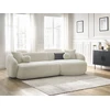 Image de Canapé d'angle fixe ASHLEY beige angle droit BOBOCHIC 4 places