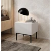 Image de Lot de 2 chevets tiroir KASHA pieds noir blanc BOBOCHIC