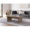 Image de Table basse 120 cm LOANA effet bois marron foncé BOBOCHIC