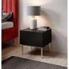 Image de Lot de 2 chevets tiroir KASHA pieds or noir BOBOCHIC