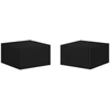Image de Lot de 2 chevets tiroir KASHA suspendu noir BOBOCHIC