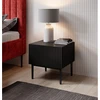 Image de Lot de 2 chevets tiroir KASHA pieds noir noir BOBOCHIC