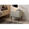 Image de Lot de 2 chevets tiroir KASHA pieds noir beige BOBOCHIC