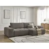 Image de Canapé d'angle convertible réversible coffre ANAKIN tissu bouclette marron réversible BOBOCHIC 4 places