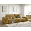 Image de Canapé droit convertible coffre ANAKIN tissu texturé jaune BOBOCHIC 3 places