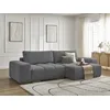 Image de Canapé d'angle convertible réversible coffre ANAKIN tissu bouclette gris foncé réversible BOBOCHIC 4 places