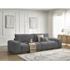 Image de Canapé droit convertible coffre ANAKIN tissu bouclette gris foncé BOBOCHIC 3 places