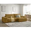 Image de Canapé d'angle réversible convertible coffre ANAKIN tissu texturé jaune réversible BOBOCHIC 4 places