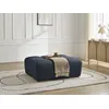 Image de Pouf ANAKIN tissu texturé bleu foncé BOBOCHIC
