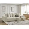 Image de Canapé d'angle réversible ANAKIN tissu bouclette beige réversible BOBOCHIC 4 places