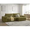 Image de Canapé d'angle réversible ANAKIN tissu texturé vert réversible BOBOCHIC 4 places