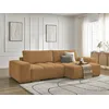 Image de Canapé d'angle réversible ANAKIN tissu bouclette jaune réversible BOBOCHIC 4 places