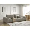 Image de Canapé droit convertible coffre ANAKIN tissu bouclette taupe BOBOCHIC 3 places