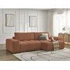 Image de Canapé d'angle réversible ANAKIN tissu bouclette orange réversible BOBOCHIC 4 places