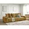 Image de Canapé droit fixe 3 places ANAKIN tissu texturé jaune BOBOCHIC