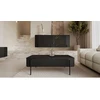 Image de Table basse 2 tiroirs 100 cm MATHILDE pieds noirs BOBOCHIC