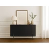 Image de Buffet 3 portes 150 cm MATHILDE pieds noirs BOBOCHIC