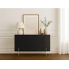 Image de Buffet 3 portes 150 cm MATHILDE pieds or BOBOCHIC