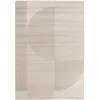 Image de Tapis poils ras IRENA motif abstrait beige 120x170 BOBOCHIC