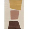 Image de Tapis poils longs LEANDRE motif géométrique jaune 120x170 BOBOCHIC