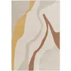 Image de Tapis poils ras ULYS motif abstrait beige 160x230 BOBOCHIC