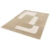 Image de Tapis poils courts CLOTAIRE motif abstrait marron 160x230 BOBOCHIC