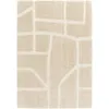 Image de Tapis poils longs MARINA motif graphique beige 160x230 BOBOCHIC