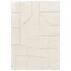 Image de Tapis poils longs MARINA motif graphique ecru 200x290 BOBOCHIC