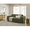 Image de Canapé droit convertible HUGO ouverture express gros côtelé vert 140x190 BOBOCHIC 3 places