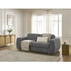 Image de Canapé droit convertible HUGO ouverture express gros côtelé gris foncé 140x190 BOBOCHIC 3 places