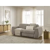 Image de Canapé droit convertible HUGO ouverture express gros côtelé taupe 160x190 BOBOCHIC 3 places