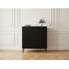 Image de Commode KASHA 3 tiroirs pieds noir noir BOBOCHIC