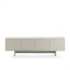 Image de Meuble TV 4 portes 180 cm ESTEBAN formes géométriques beige BOBOCHIC