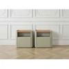 Image de Lot de 2 chevets 1 tiroir ANYRA vert BOBOCHIC