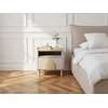 Image de Table de chevet 1 tiroir ENYRA pieds bois massif beige BOBOCHIC