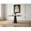 Image de Table à manger carrée NOA 120 cm placage chêne noir BOBOCHIC