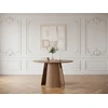 Image de Table à manger ronde GASTON 120 cm placage chêne marron BOBOCHIC
