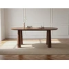 Image de Table à manger ovale SASHA 220 cm marron BOBOCHIC