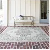 Image de Tapis tissé plat SAMI motif vintage noir 200x290 BOBOCHIC