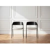 Image de Lot de 2 chaises SOREN tissu texturé BOBOCHIC