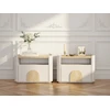 Image de Lot de 2 tables de chevet 1 tiroir ENYRA beige BOBOCHIC