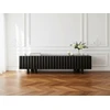 Image de Meuble TV 4 portes 160 cm GABRIEL bois massif de manguier noir BOBOCHIC