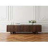 Image de Meuble TV 4 portes 160 cm GABRIEL bois massif de manguier marron foncé BOBOCHIC