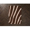 Image de Tapis poils longs TIRASU motif abstrait marron 120x170 BOBOCHIC