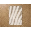 Image de Tapis poils longs TIRASU motif abstrait beige 160x230 BOBOCHIC