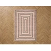Image de Tapis poils longs LYZZO motif graphique beige 120x170 BOBOCHIC