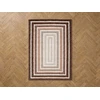 Image de Tapis poils longs LYZZO motif graphique marron 200x290 BOBOCHIC